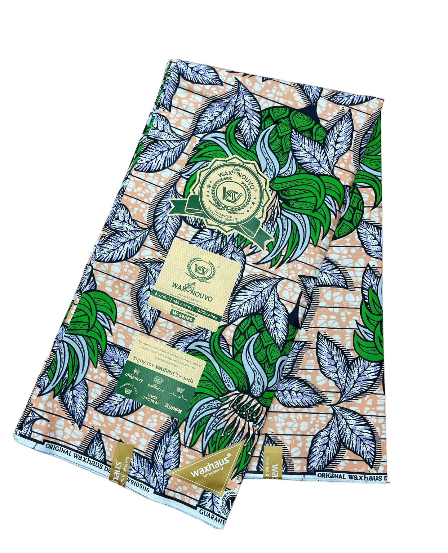 Véritable WAX imprimé top qualité 100% pur COTON Coupon / Pagne entier de 6 Yards soit 5,48 mètres - pagne - pagne batex - Batex-sarl.com