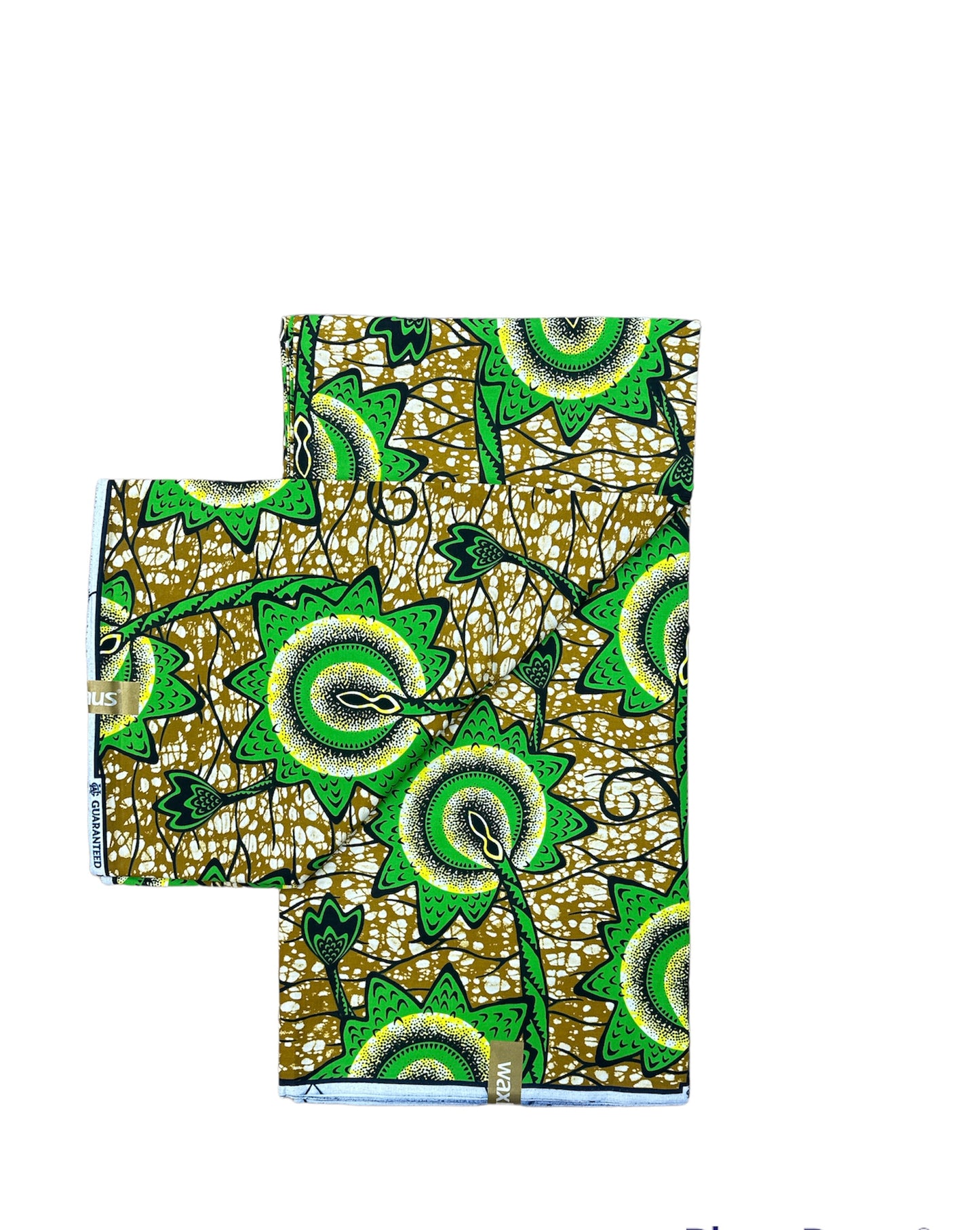 chiganvy tissu africain à motif vert et marron